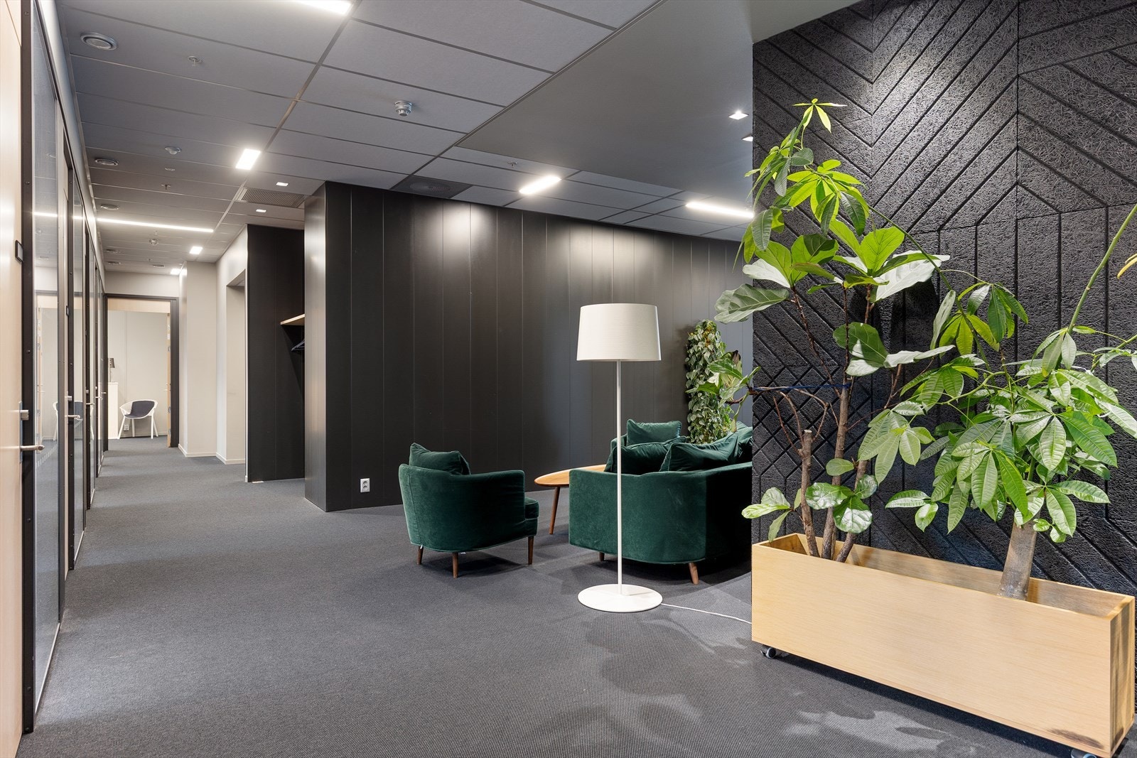 Arealene har moderne og delikate overflater Galleribilde