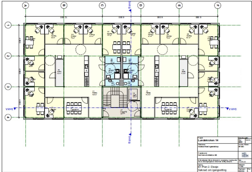 Plan 2. etasje Galleribilde