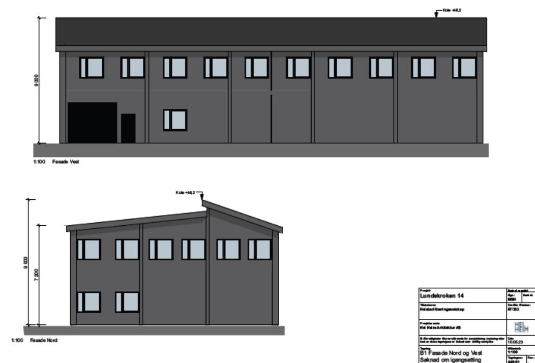 Fasade nord og vest Galleribilde