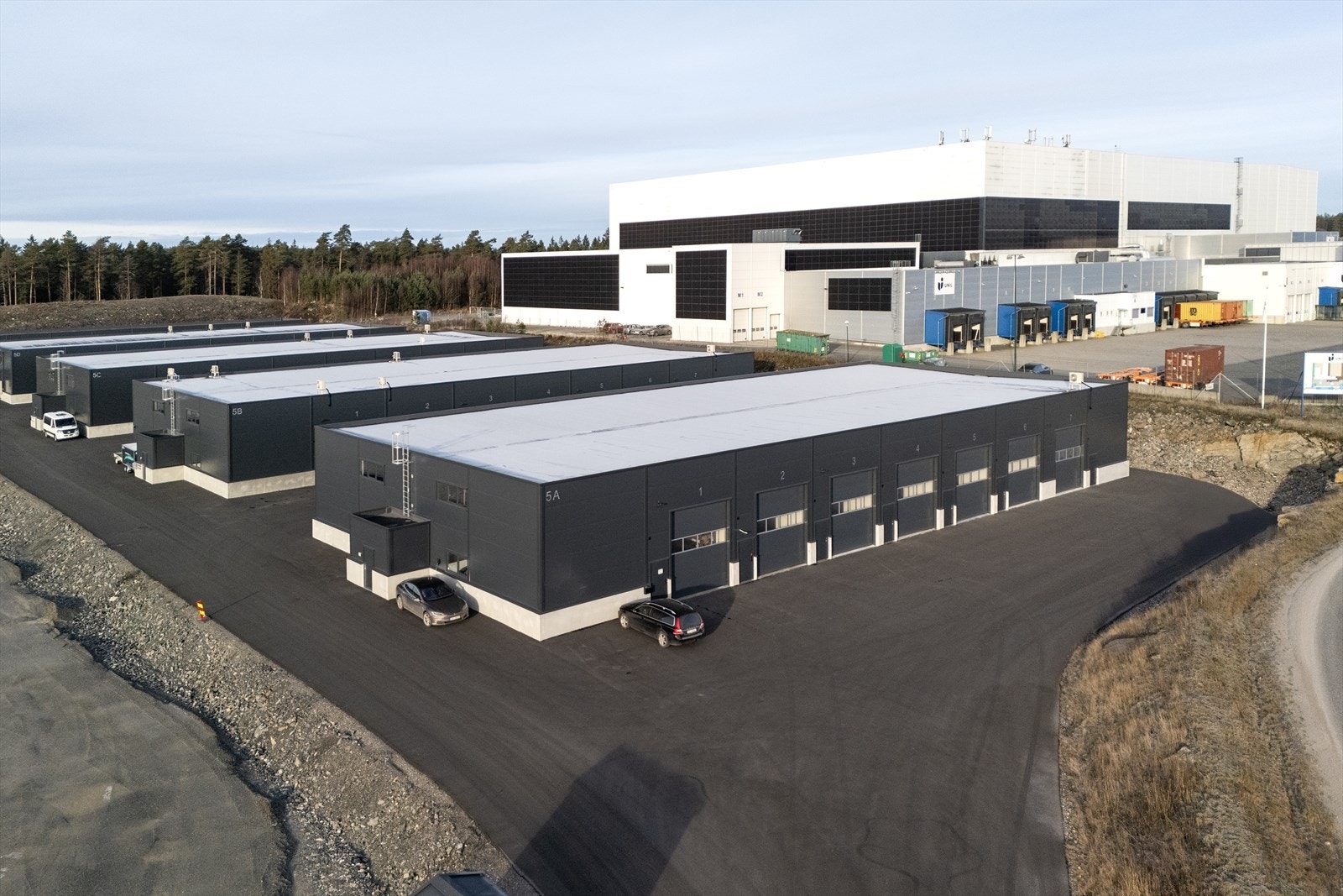 Oversiktsbilde av Våler Næringspark. Galleribilde