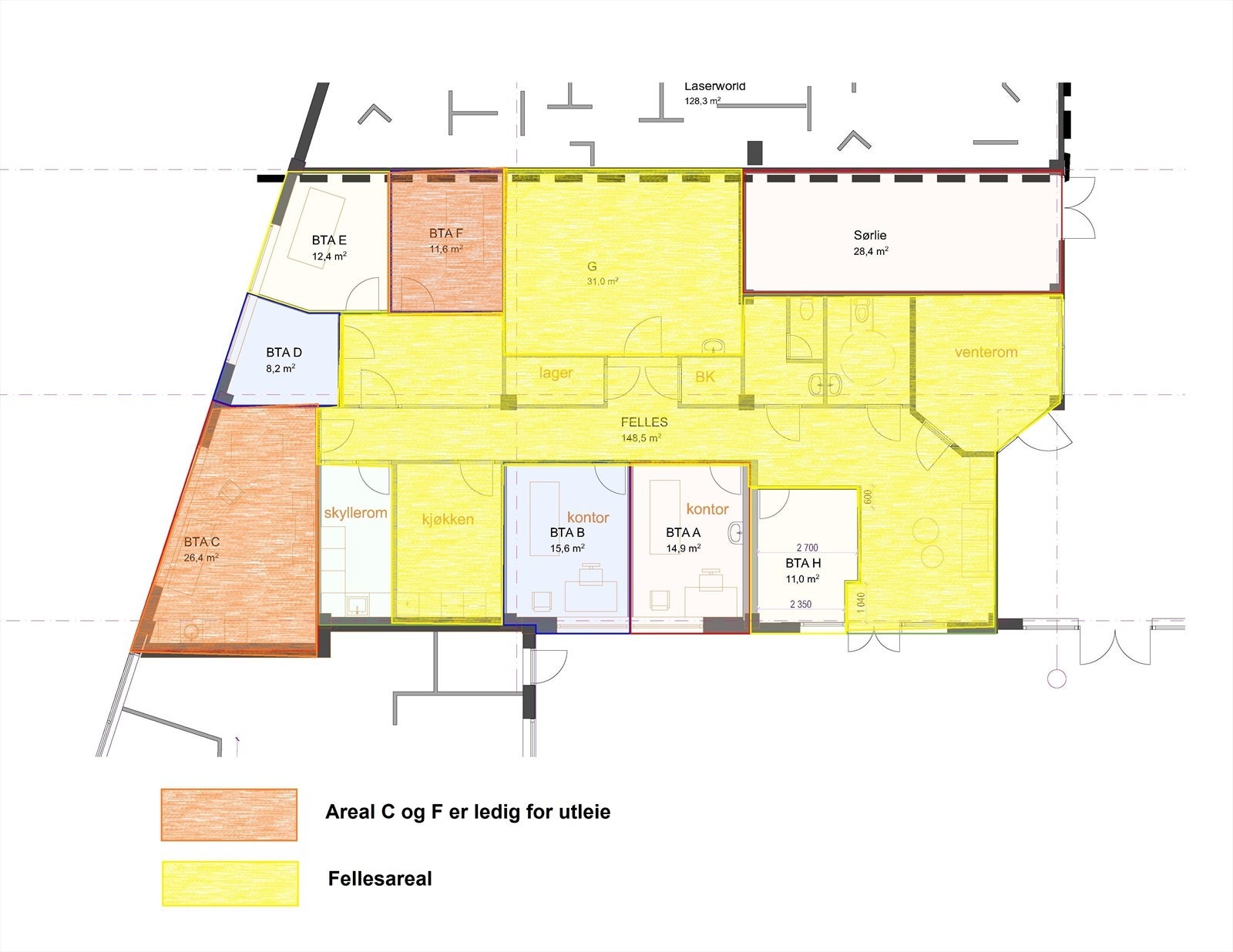 Kontorfellesskap innen helse og velvære Galleribilde