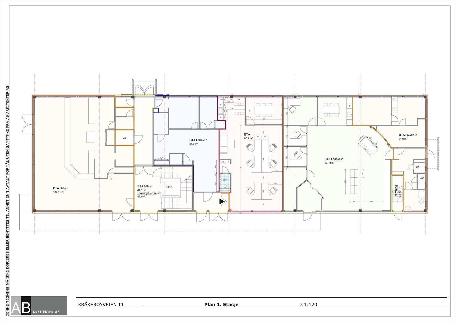 Tegning - oversikt hele etasjen Galleribilde
