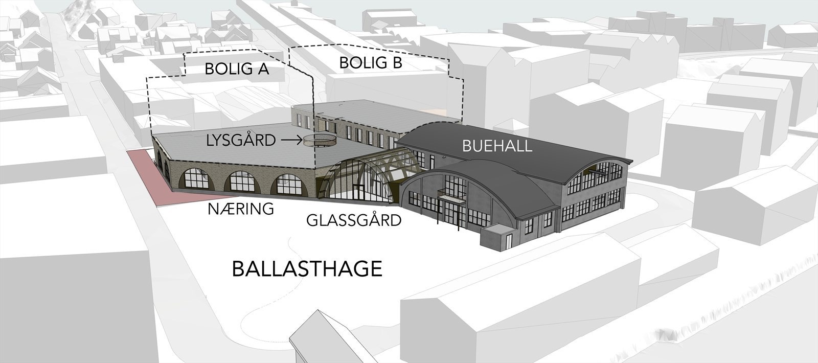 Grensesnitt næring og bolig. Galleribilde