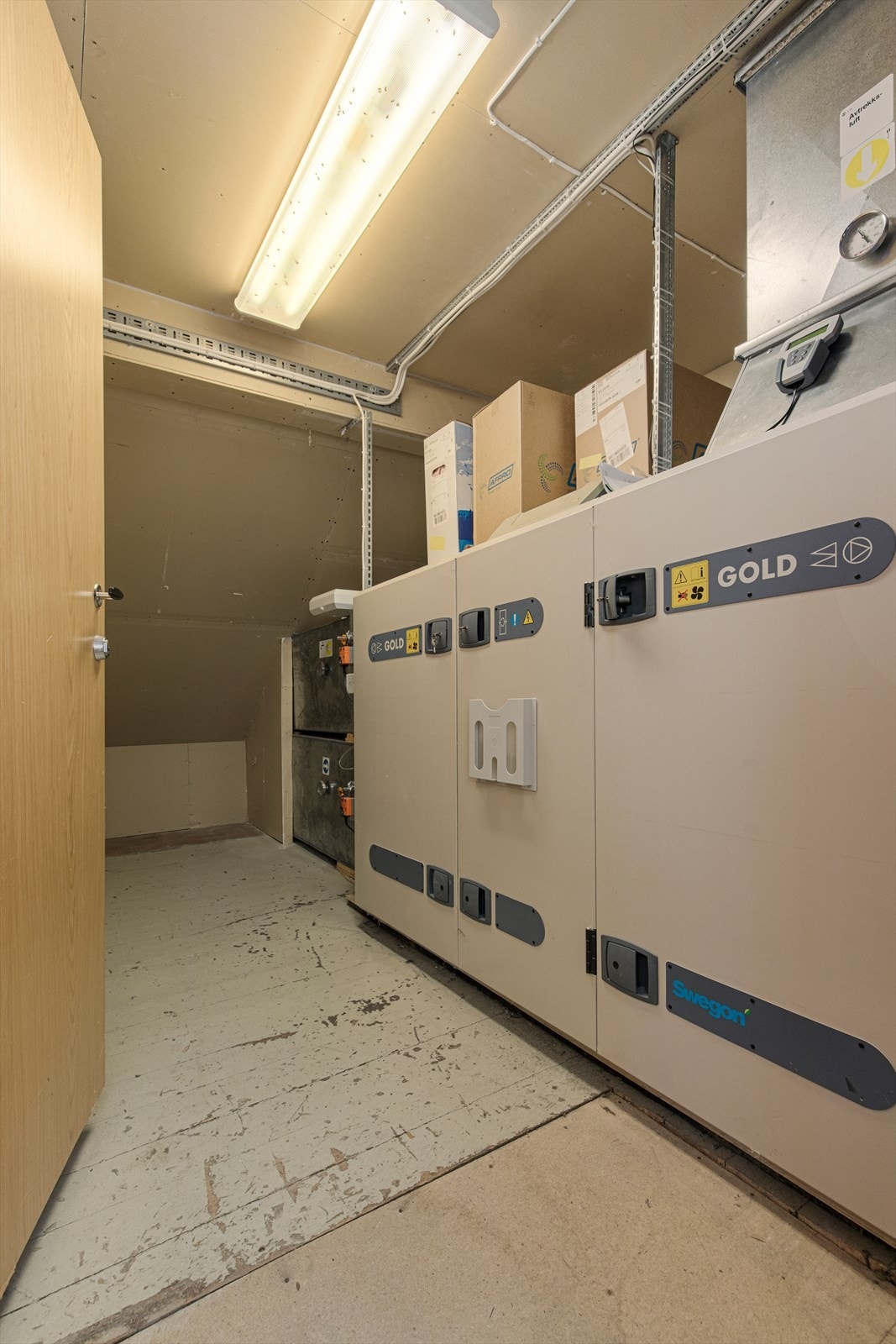 Ventilasjonssytem plassert i tredje etasje Galleribilde