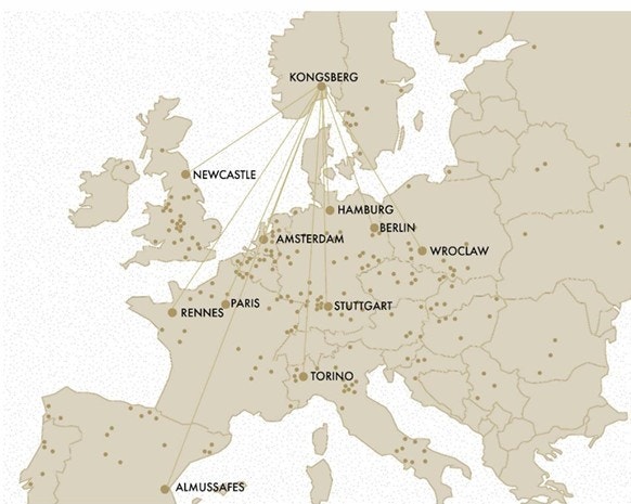 Kongsberg i Europa.jpg Galleribilde