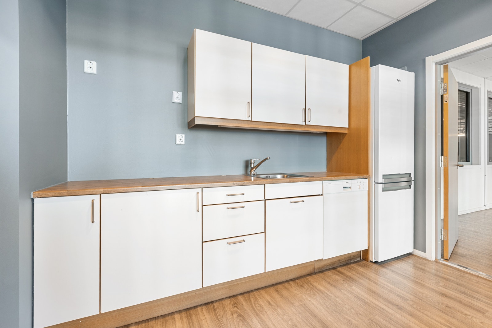 Kontordel 1304 kan leies sammen med lager 1105 Galleribilde