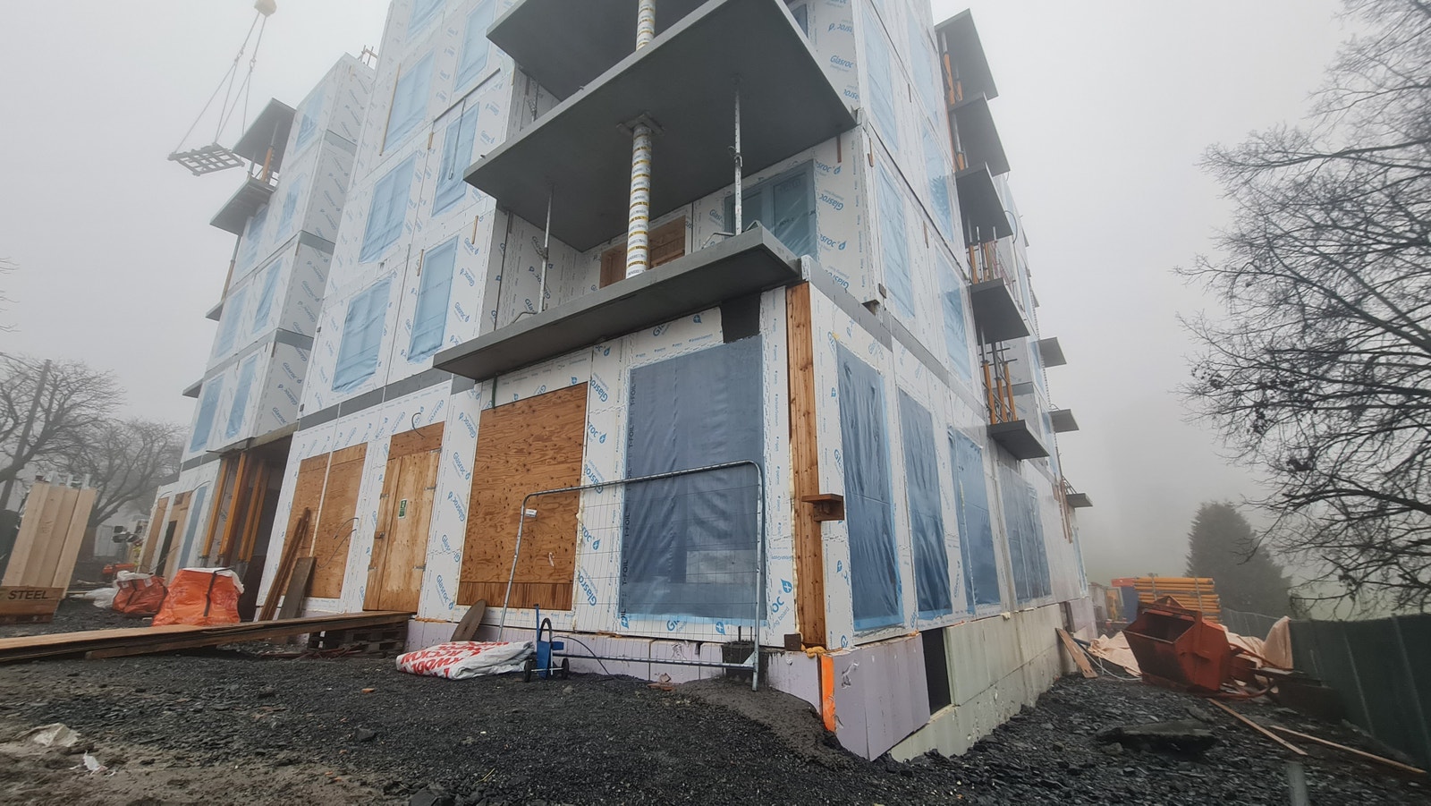 Dagens sitasjon - Bygging er godt i gang og næringsseksjonen tar form! Galleribilde