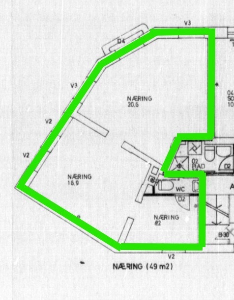 Platous gate 1 - BTA ca 50 kvm. Galleribilde