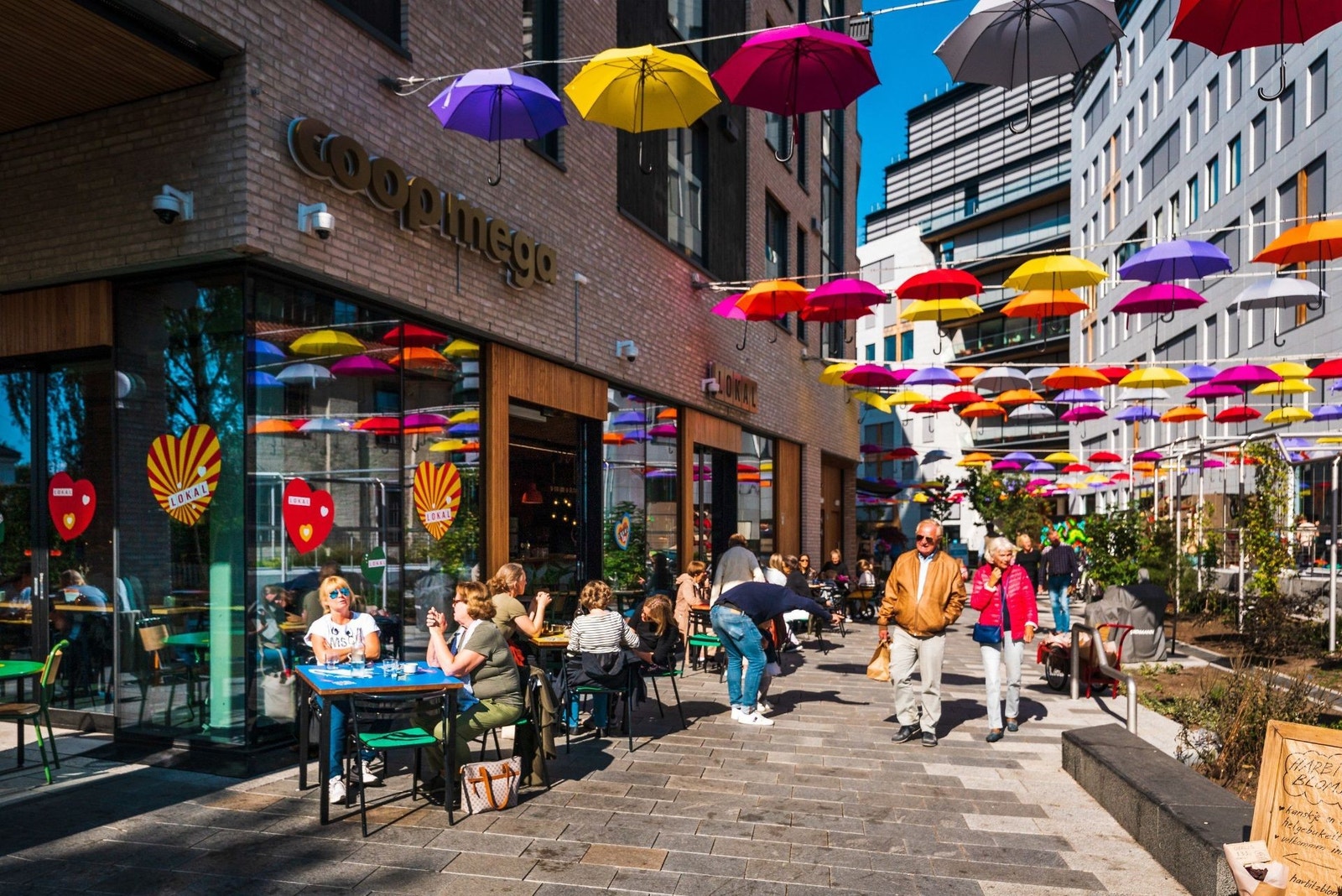 Hyggelig og pulserende utemiljø Galleribilde