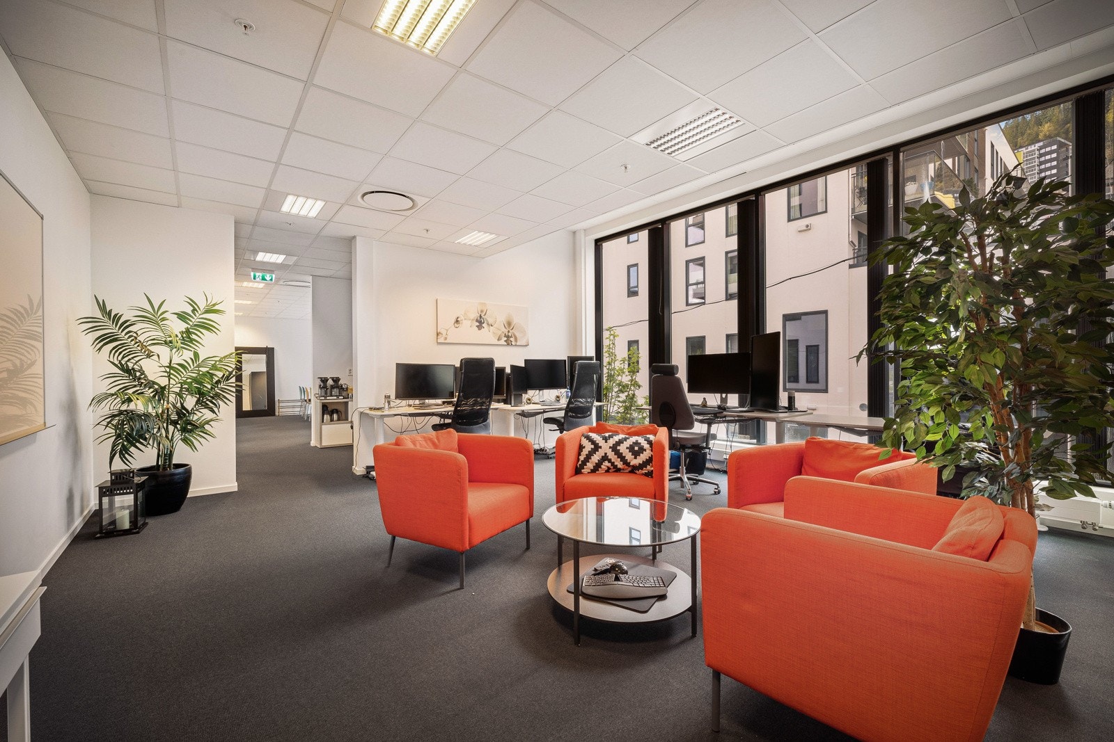 Sosialsone med mulighet for innredning til kontorlandskap Galleribilde