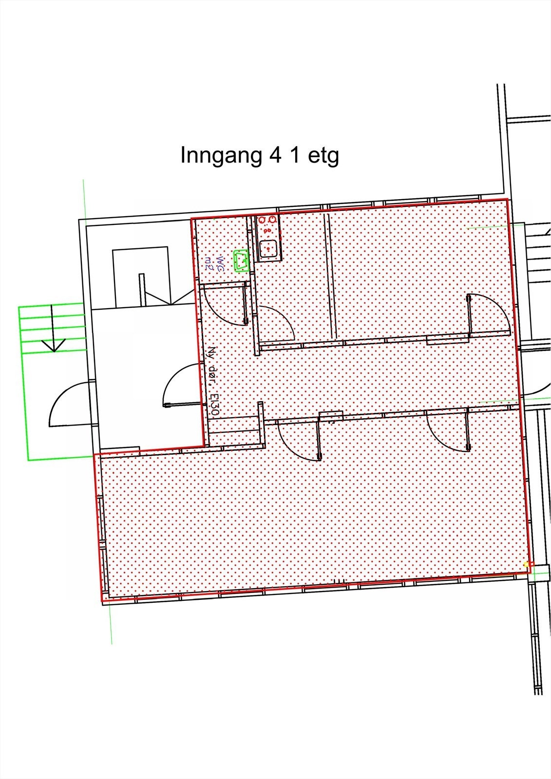Tegning, lokale 1 Galleribilde