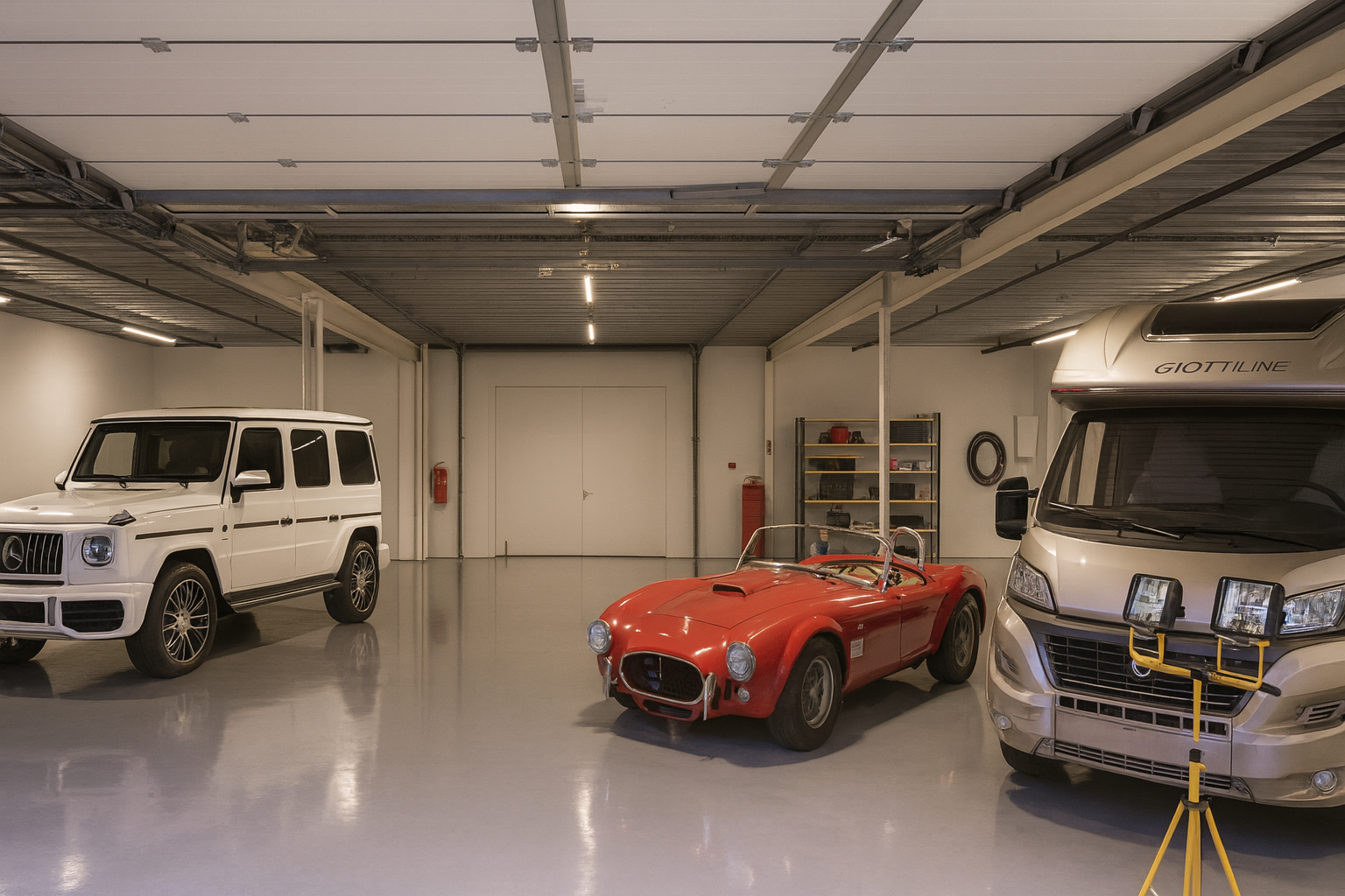 Slik kan seksjonen se ut - lagerseksjon med illustrert innhold. Galleribilde