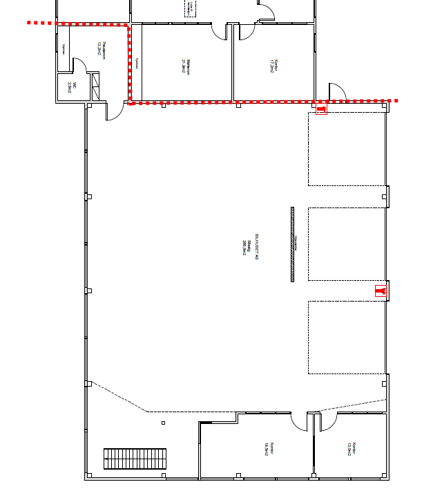 Tegning ledig lokale Galleribilde