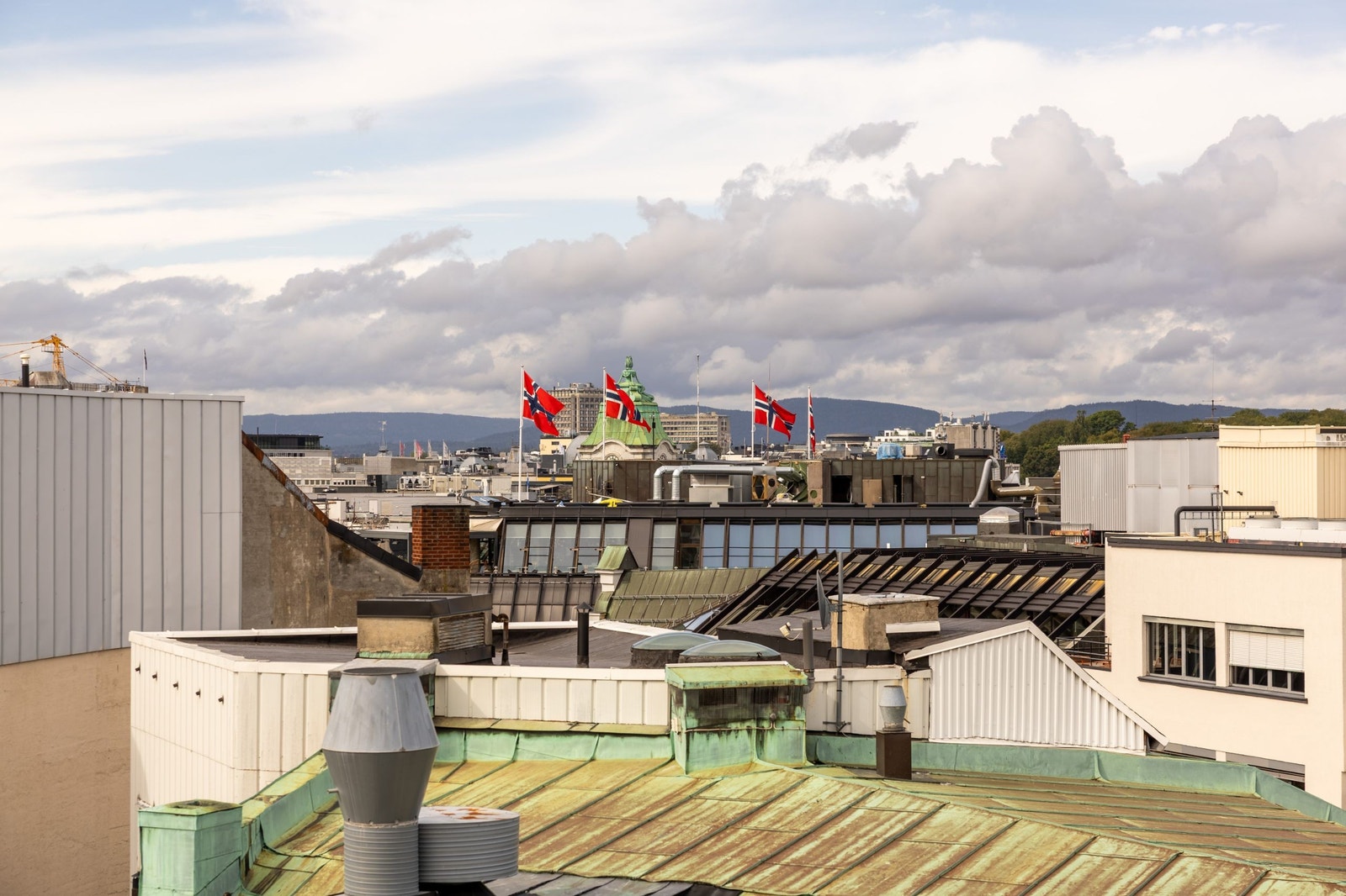 Utsikt fra takterrasse - Foto: Daniel Bergsagel Galleribilde