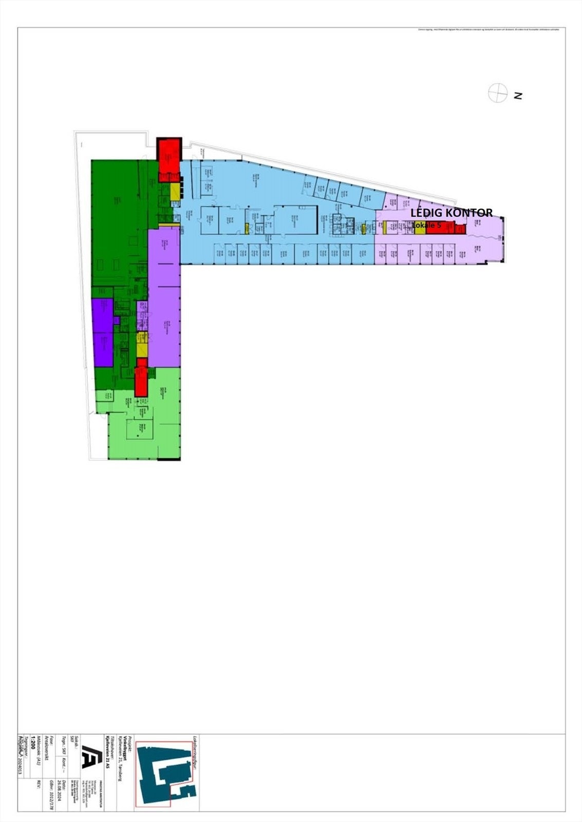 Tegning 4. etg. Galleribilde