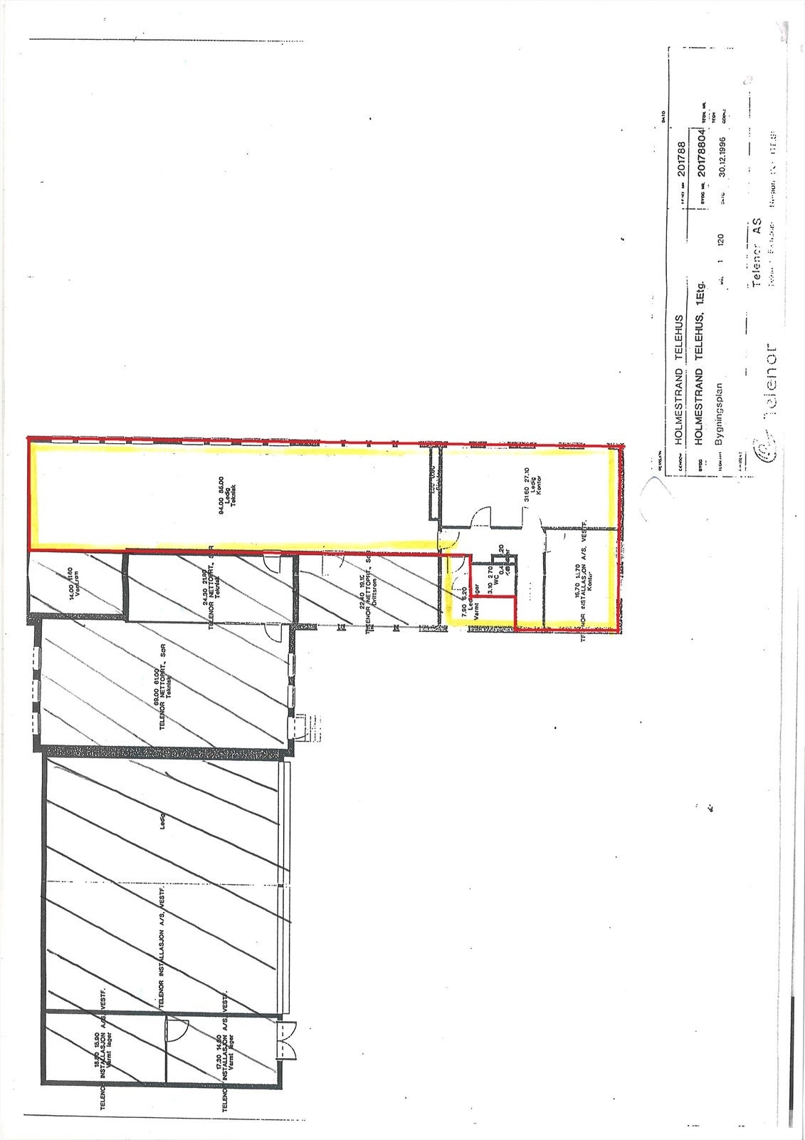 Tegning 2. etg. Galleribilde