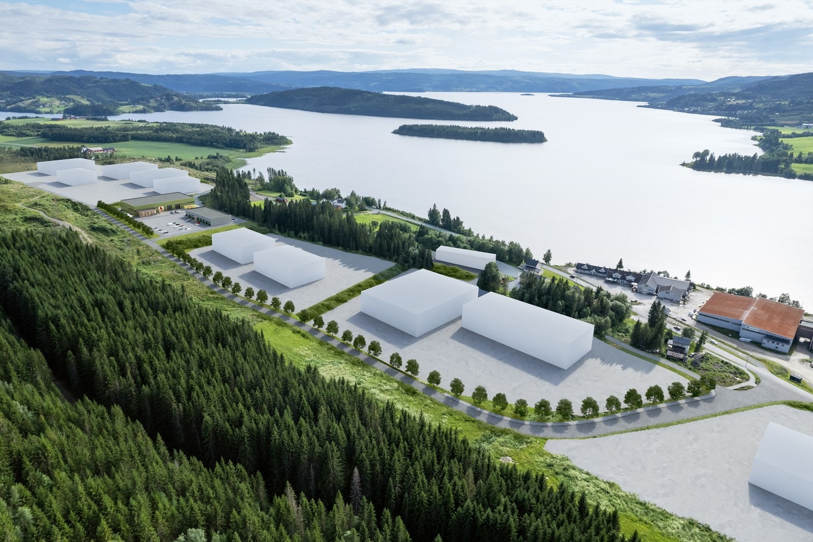 Her er plass til store og små bedrifter. Det er hurtig saksbehandling i kommunen.
Illustrasjon oversiktsbilde. Galleribilde