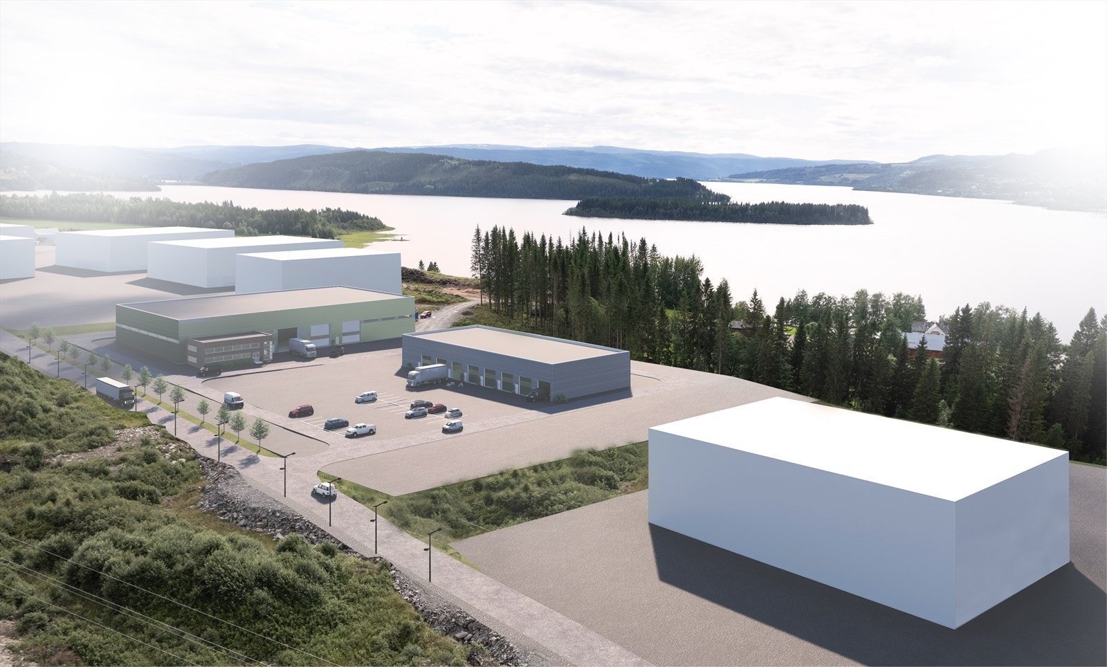 Området har fin beliggenhet mot Selbusjøen. Industrimiljø i nærområdet er Norbit AS, SIFA AS og XL Bygg Selbu som er godt etablert i området. Galleribilde