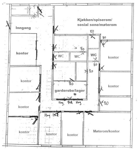 Plantegning Galleribilde