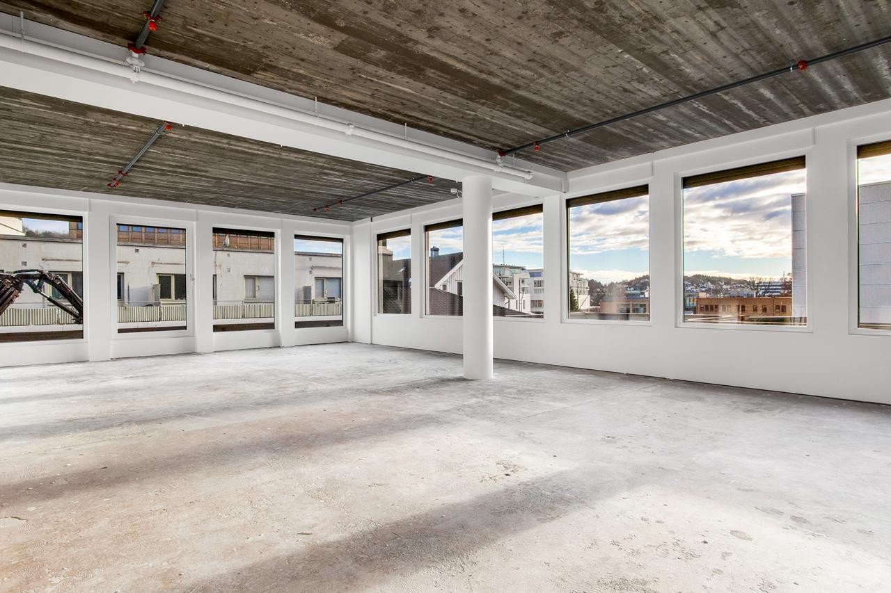 Ledig areal 3. etg. klar for å tilpasses ny leietaker Galleribilde