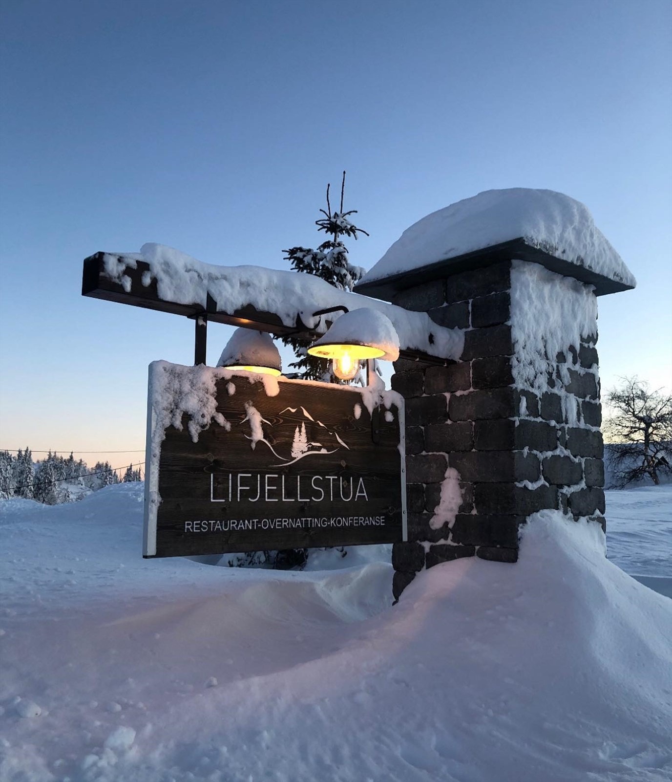 Vinterstemning Galleribilde