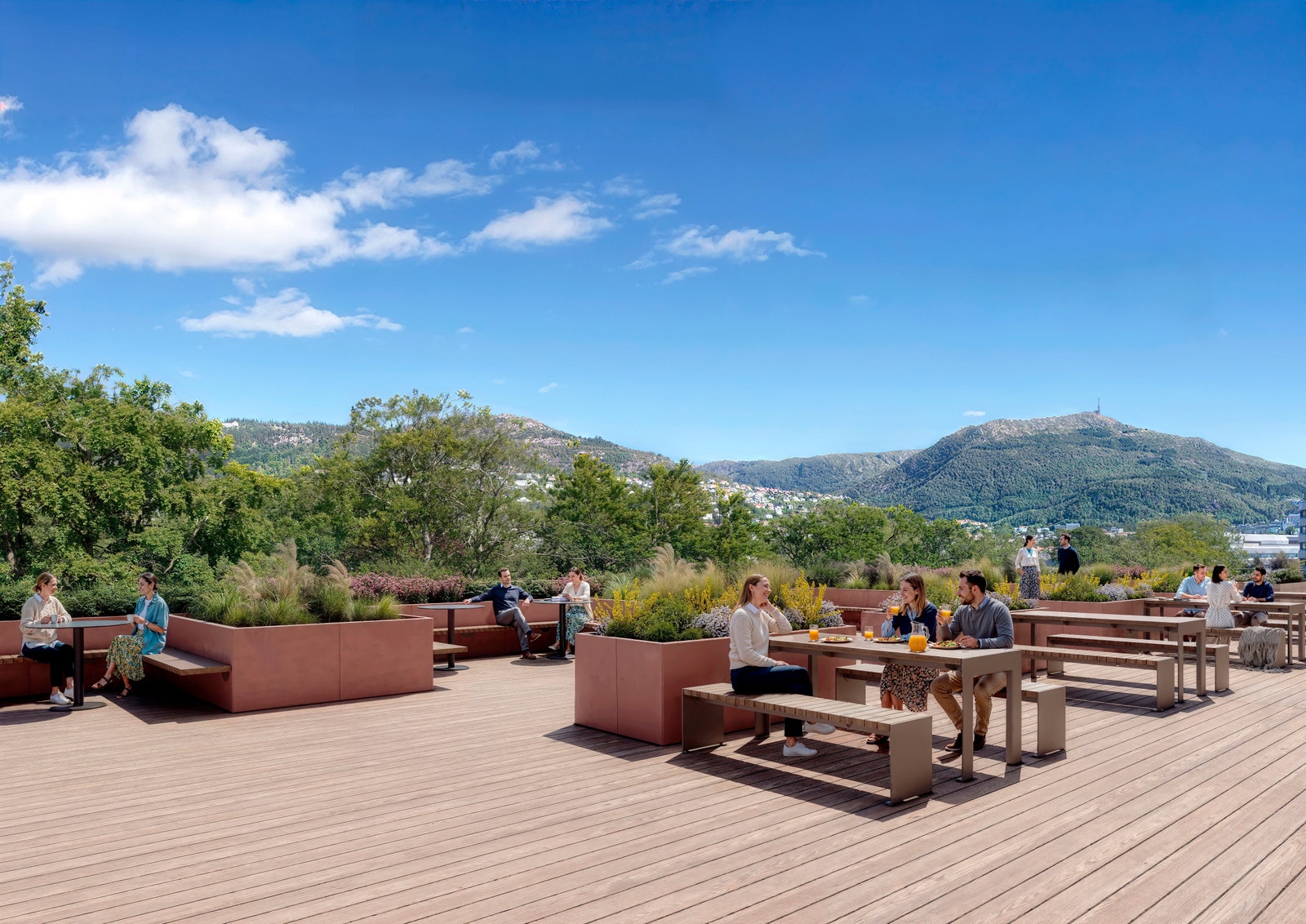 Takterrasse Galleribilde