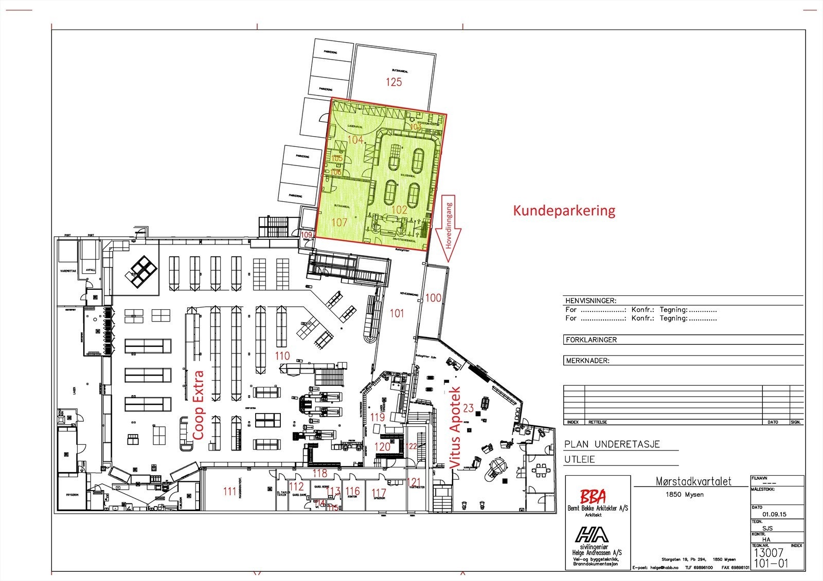 Plantegning Galleribilde