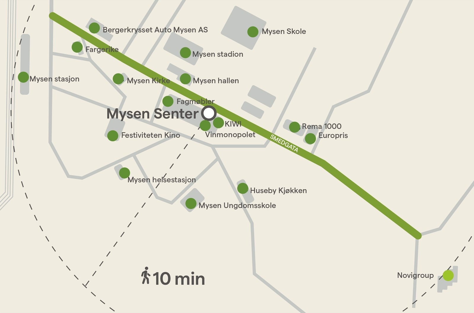 Årsdøgnstrafikk ca 10 000 biler Galleribilde