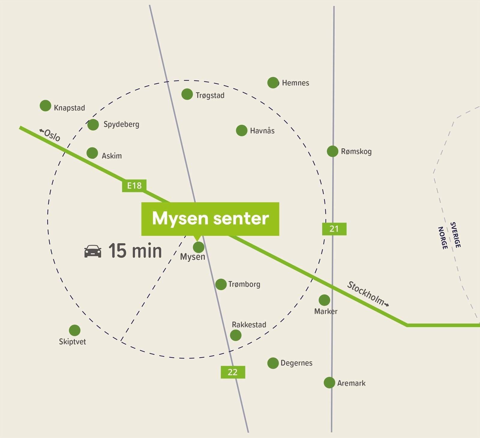 Stort nedslagsfelt Galleribilde