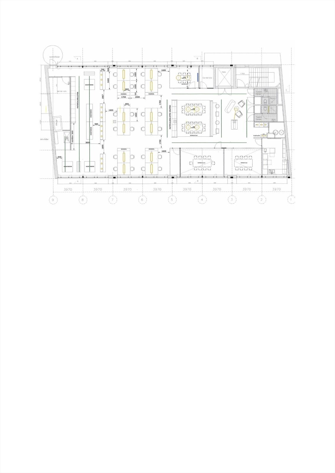 Plantegning 4. etg. Galleribilde