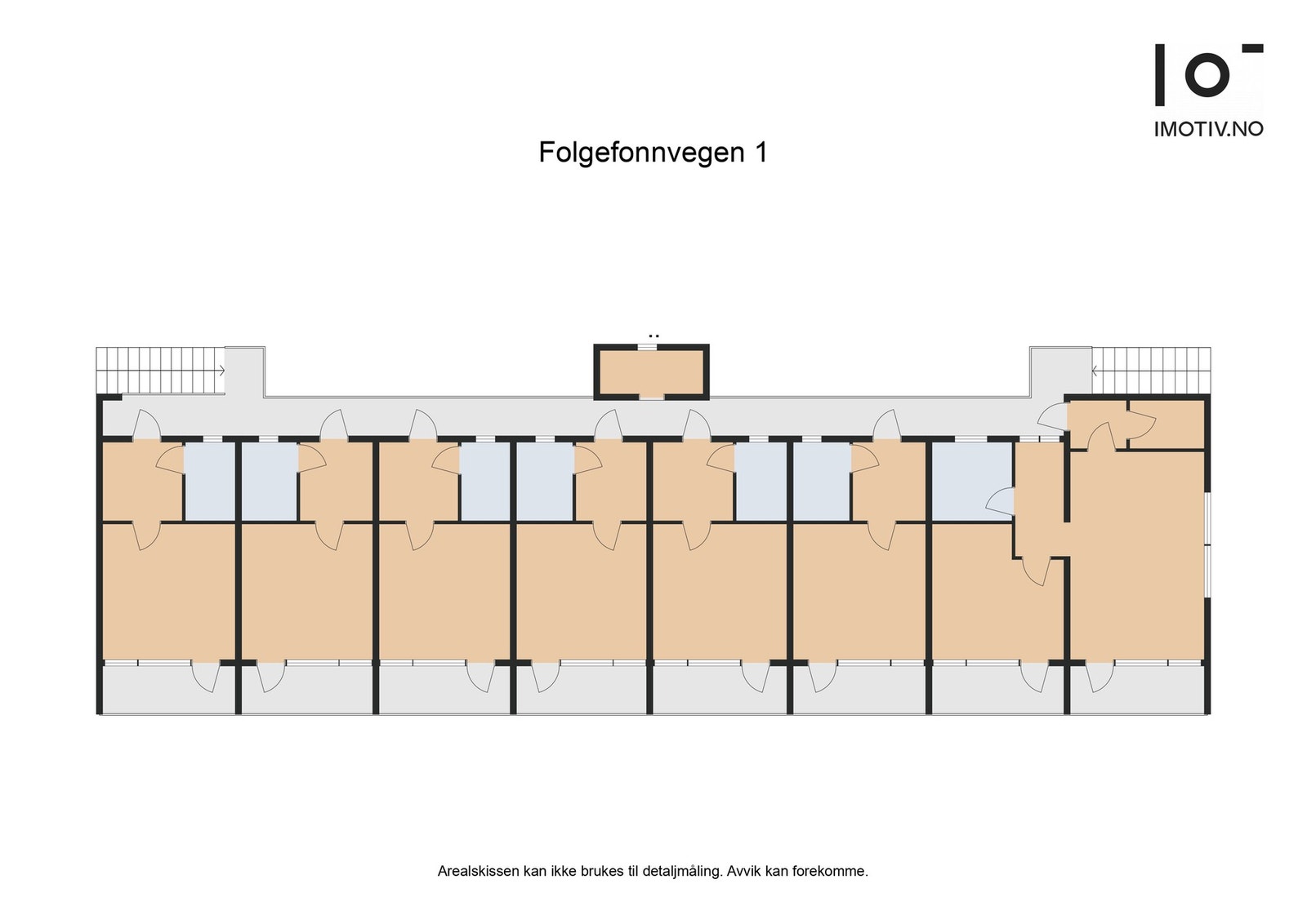 Planløsning leilighetsbygg bak Galleribilde
