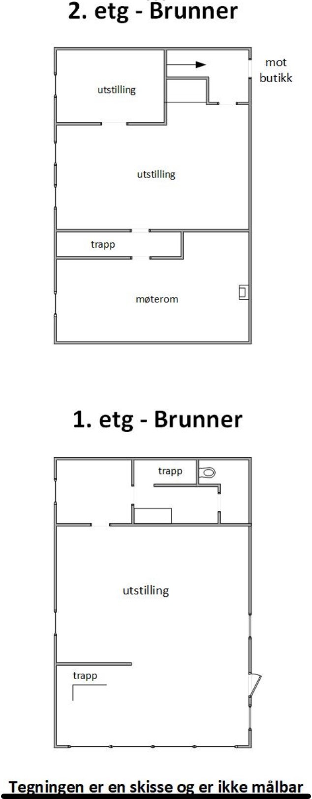 Butikklokale sidebygning Galleribilde