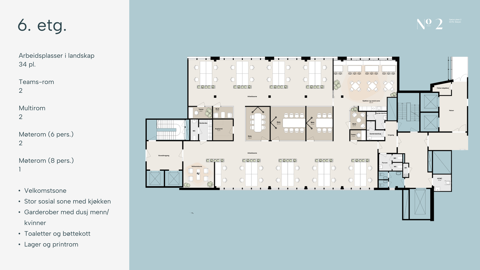 Plan 6 - 615 kvm Galleribilde