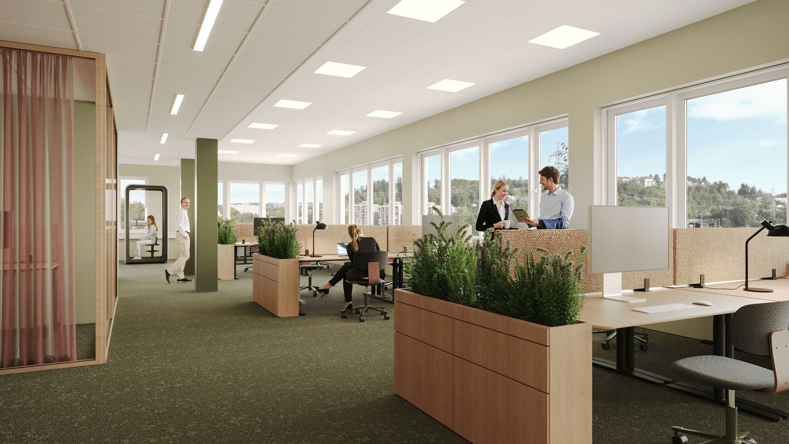 Illustrasjon: Arbeidsareal Galleribilde