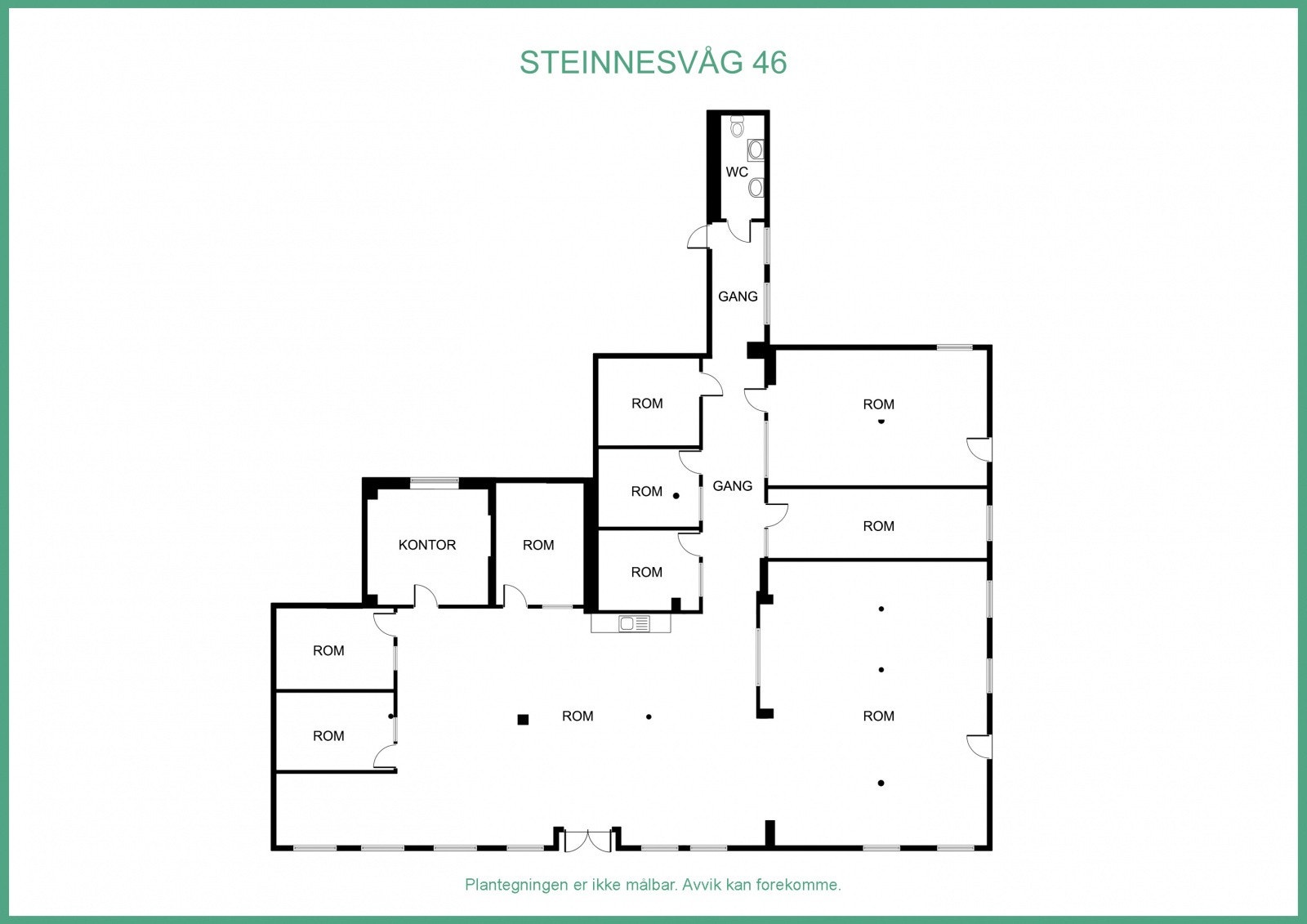 Plantegning 1.etasje Galleribilde