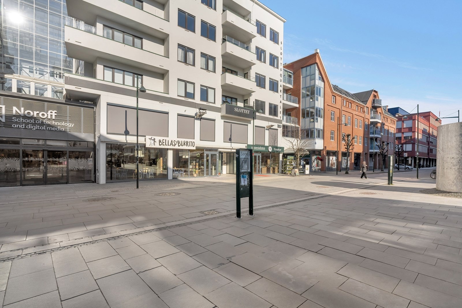 Lokalet ligger i enden av "Slottet" Galleribilde