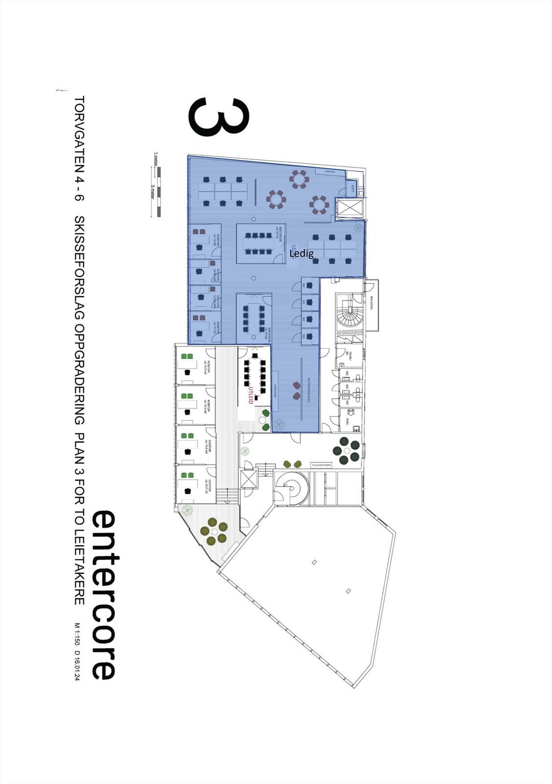 Tegning 3. etg Galleribilde