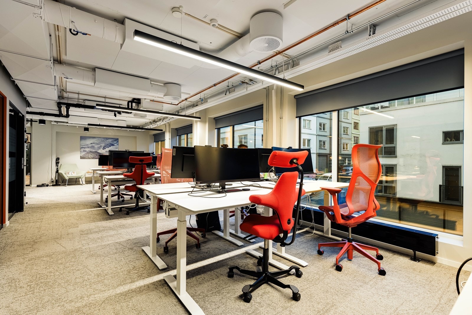 Ledig areal 2. etg. i nybygg del ut mot Nøstegaten. Ca. BTA 447 m².