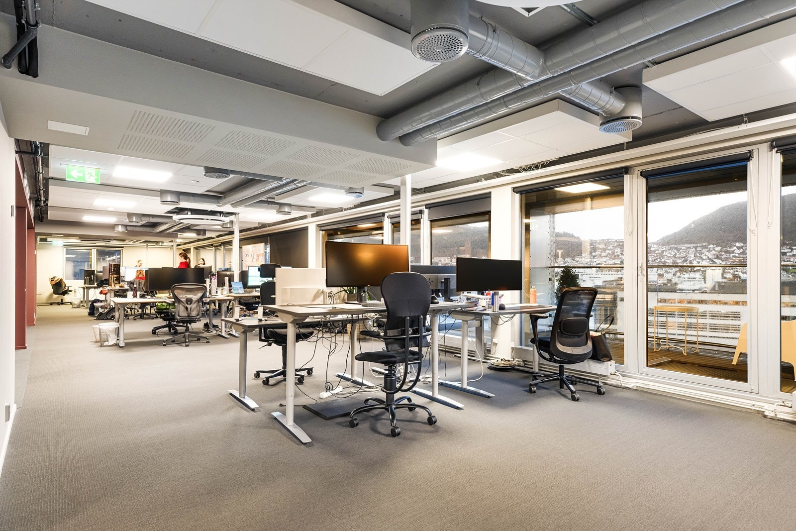 Kontorlandskap i 7. etg. Ledig areal BTA ca. 1327 m².