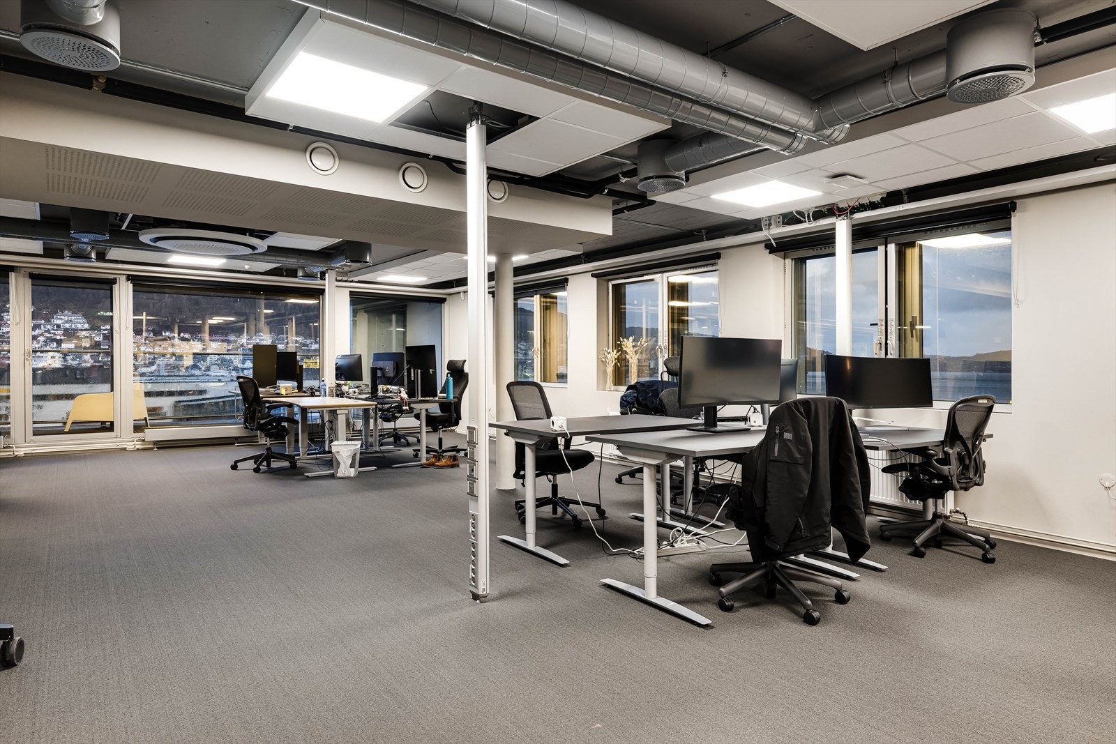 Kontorlandskap i 7. etg. Ledig areal BTA ca. 1327 m².