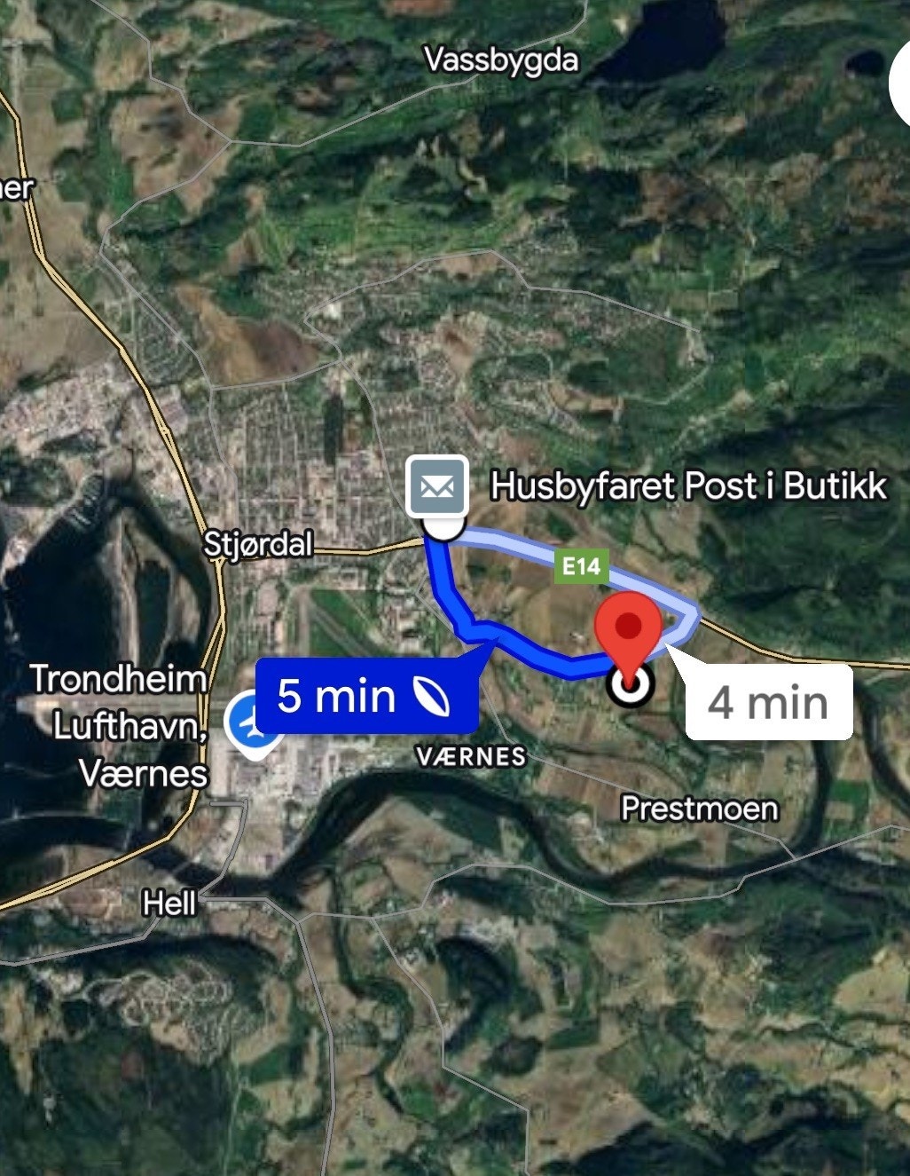 Kart veibeskrivelse. Galleribilde