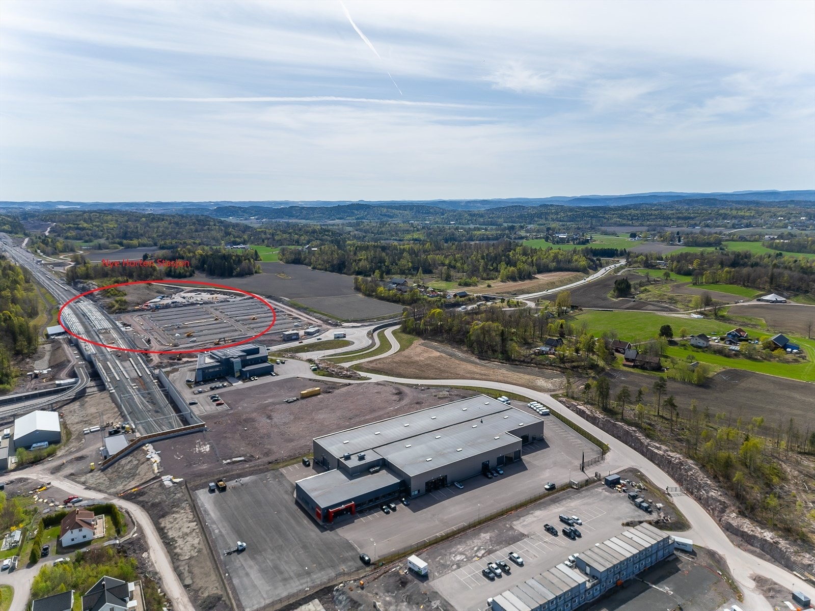 Innlaget 25 med nye Horten stasjon i bakkant Galleribilde