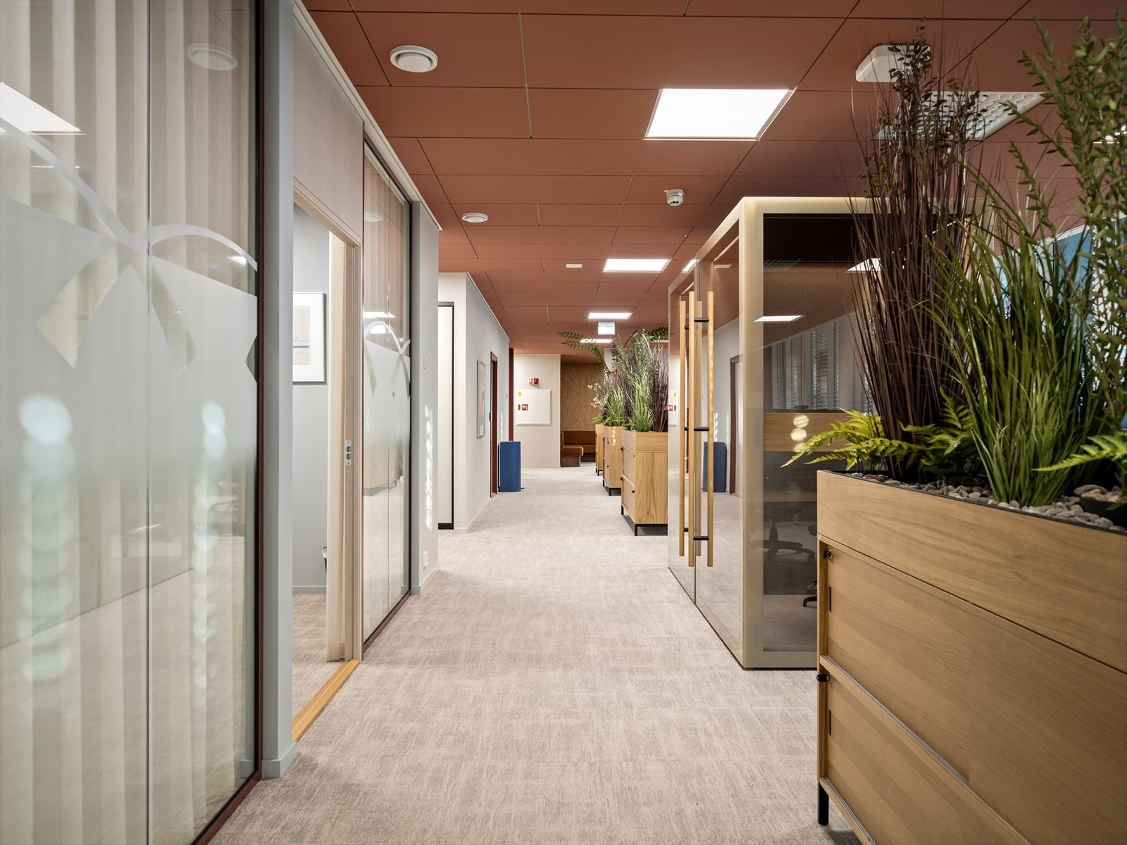 Lokalene er godt egnet for både landskap-, cellekontor og teamkontor struktur. Galleribilde