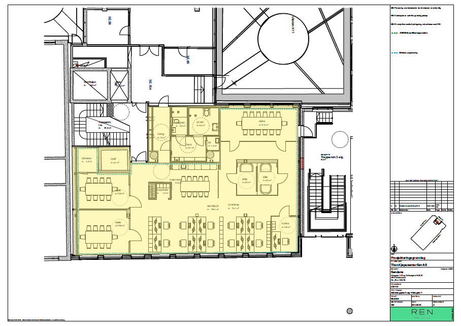3.etg - Forslag til innredning Galleribilde