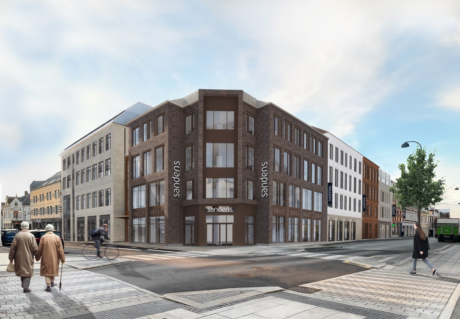 Illustrasjon av ferdigstilt fasade Galleribilde