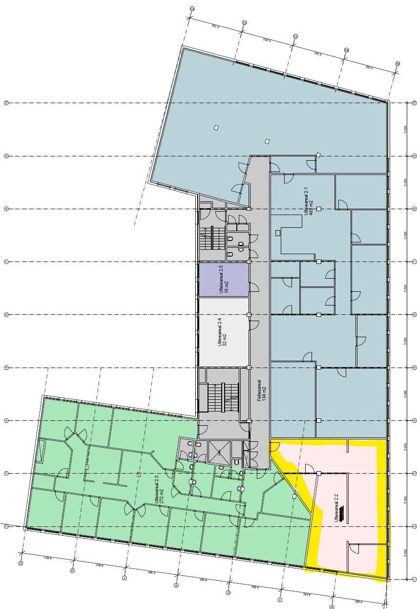 2etg ledig areal markert Galleribilde