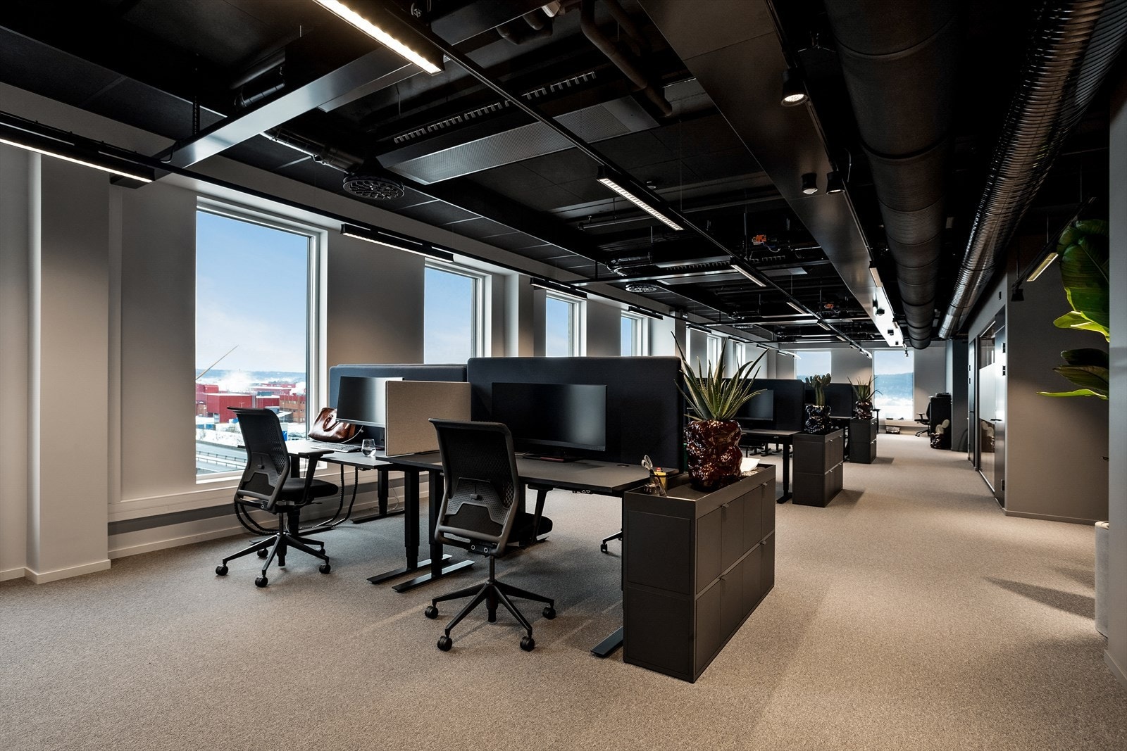 Illustrasjon kontormiljø Galleribilde