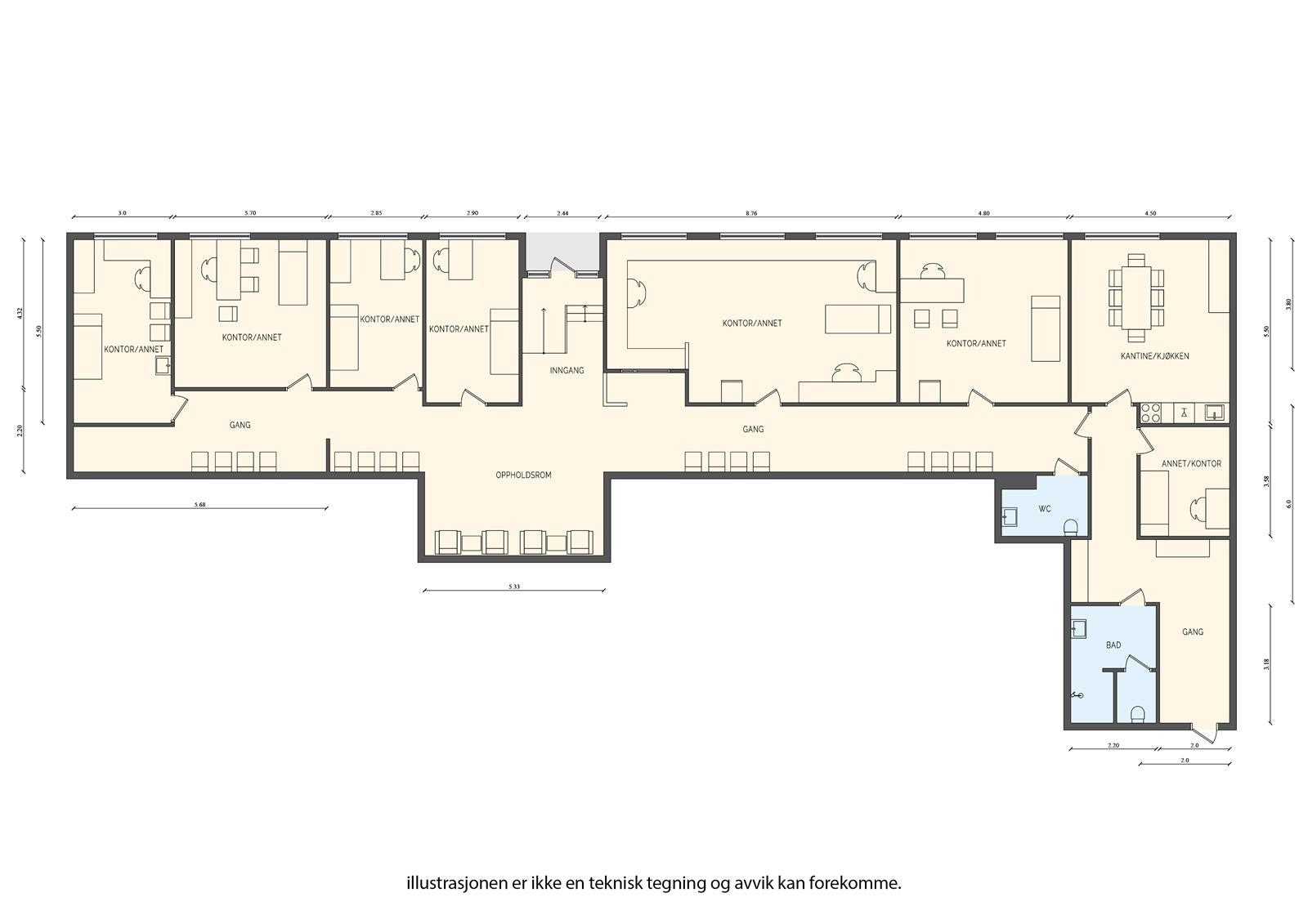 Plantegning Galleribilde
