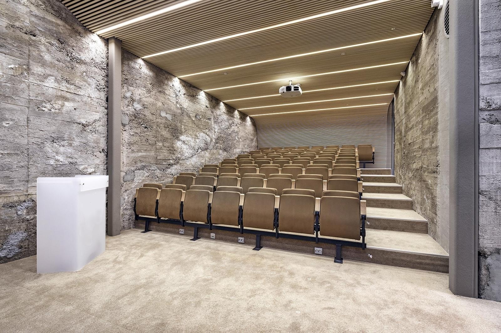 Auditoriet med 50 sitteplasser, lyd og projektor Galleribilde