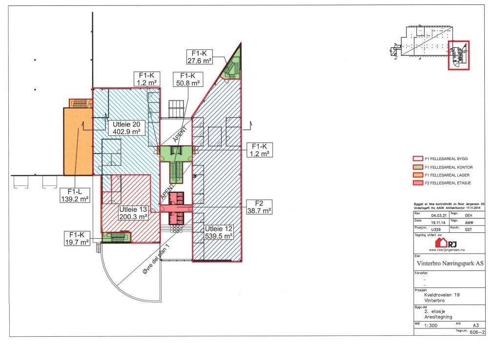 Utleieareal 20, påfølgende foto er fra dette areal Galleribilde
